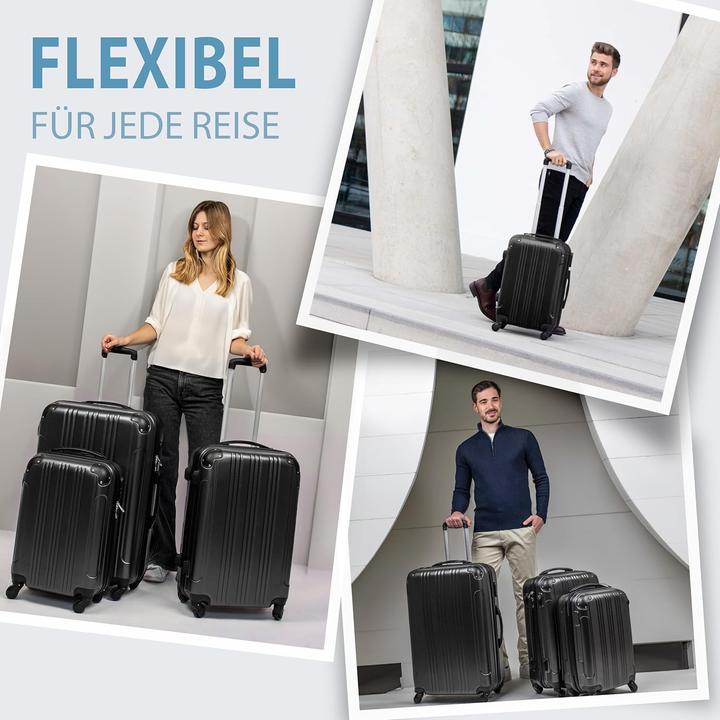 Immagine prodotto Fergé 3-teiliges Hartschalen-Reisekoffer-Set (110 l)
