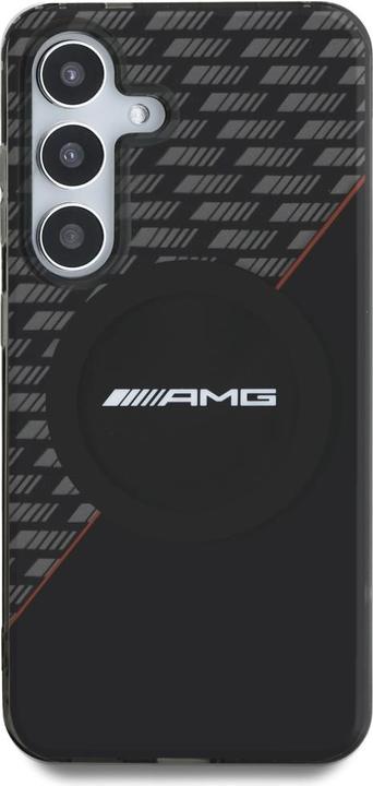 Immagine prodotto Mercedes AMG Double Layer Rhombs MagSafe Case for Samsung Galaxy S25 - Black/Red (Samsung Galaxy S25)