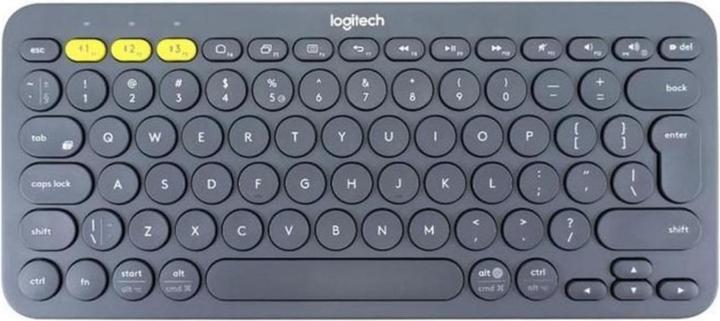 Actual product image Logitech K380 Multi-Device Bluetooth (920-007582), Pilka (Eng. Int., Wireless)