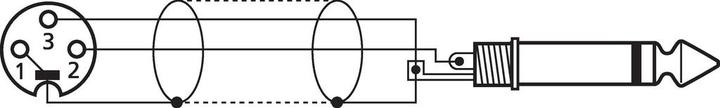 Produktbild Monacor Klinke – XLR (6 m, Einstiegsklasse, XLR, 6.3mm Klinke (Jack))