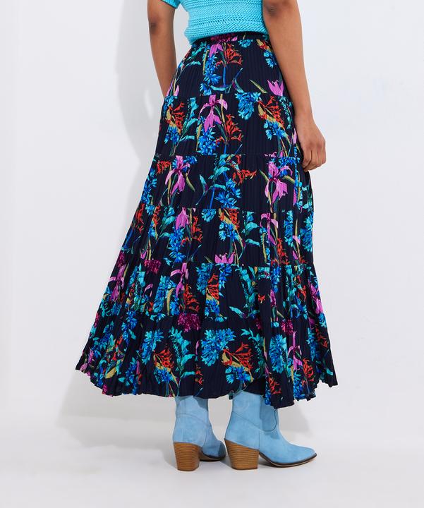 Actual product image Joe Browns Dark Floral Sequin Embellished Skirt (40)