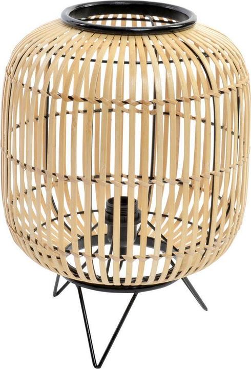 Produktbild Merkloos Bureaulamp DKD Home Decor Zwart Metaal Bruin Bamboe (30 x 30 x 40.5 cm)