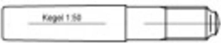 Actual product image Toolcraft Taper pin (Ø x L) 16 mm x 100