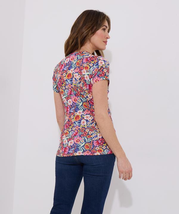 Actual product image Joe Browns Bright Floral Knotted Twist Front Jersey Top