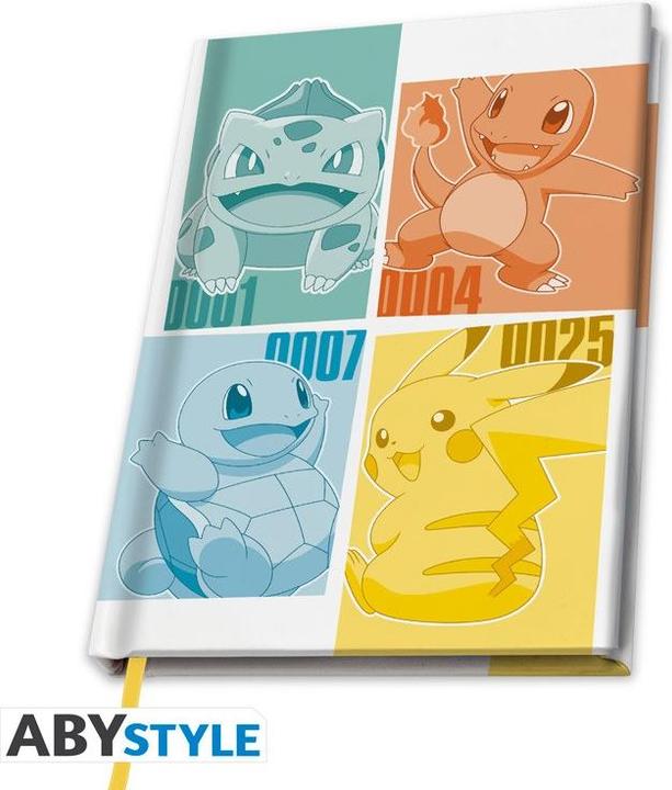 Produktbild ABYstyle Pokemon A5 Notebook: Kanto Starters (A5)