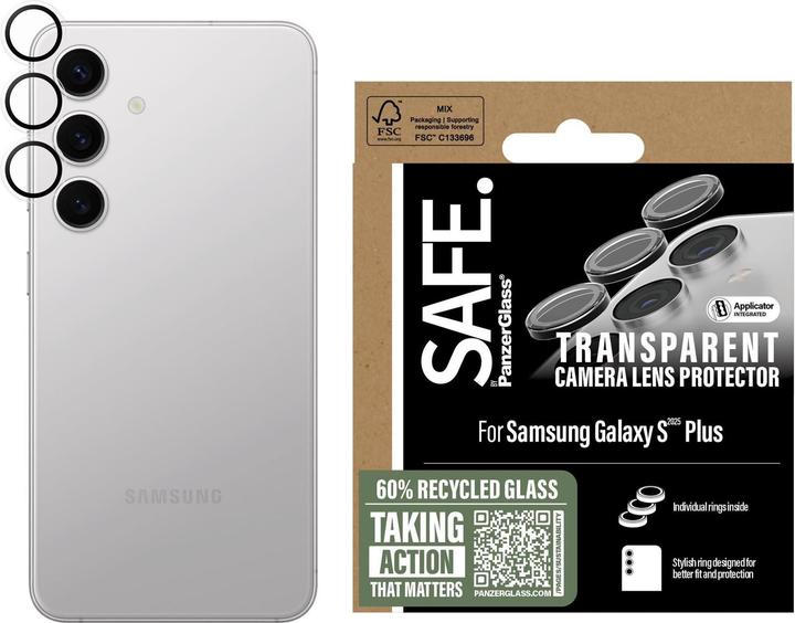 Actual product image PanzerGlass Safe. (1 Piece, Samsung Galaxy S25+)