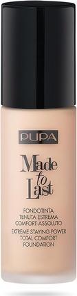 Actual product image Pupa Milano Pupa MADE TO LAST FOUNDATION Light Beige (020 Light Beige)