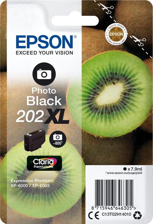 Actual product image Epson 202XL Claria Premium (PBK)