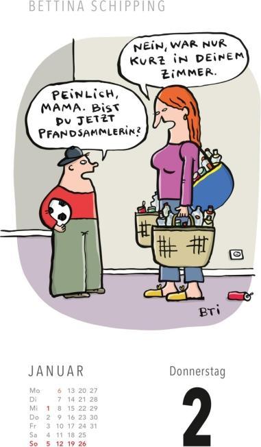 Produktbild Fiese Bilder Cartoons für jeden Tag 2025: Tageskalender (Kein Einband, Deutsch)