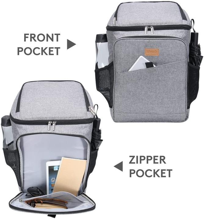 Produktbild Lifewit Kühlrucksack 26L, Grau (26 l)