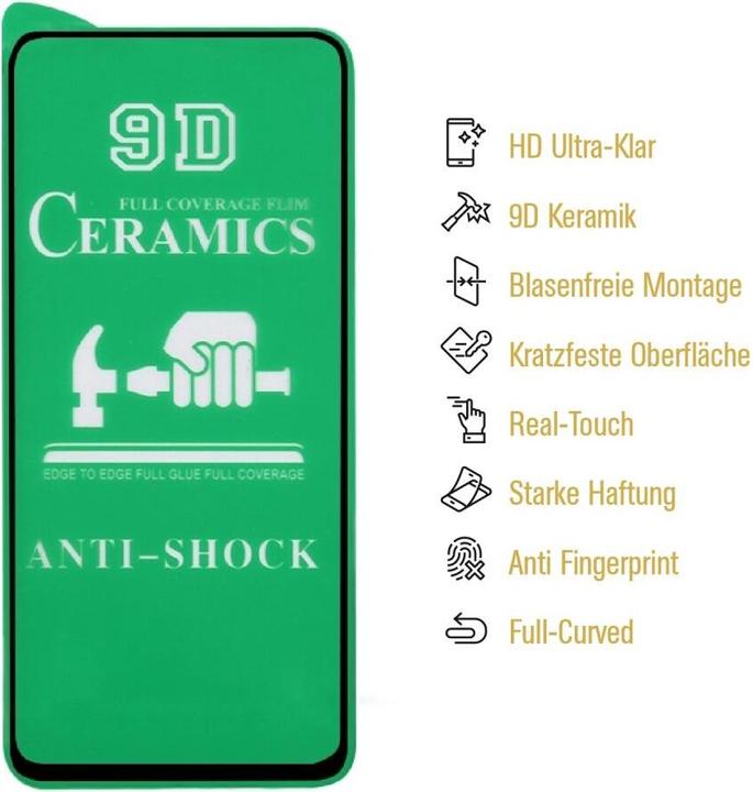 Actual product image Protectorking 2x Ceramic-Glass Full Cover HD Klar (2 Piece, Mi 10 Lite)