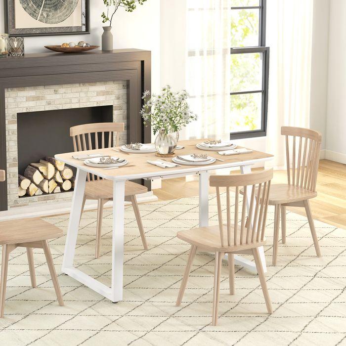 Produktbild Swisshandel24 Esstisch Ausziehbar Küchentisch für 4-6 Personen, für Esszimmer, Eiche (120 x 80 x 76 cm)