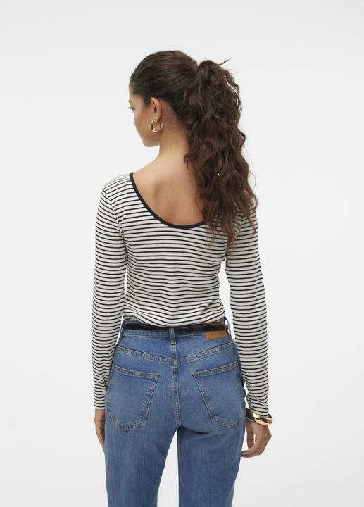 Actual product image Vero Moda Vmchloe Stripe Ls 2way Short Top Go Noos (L)