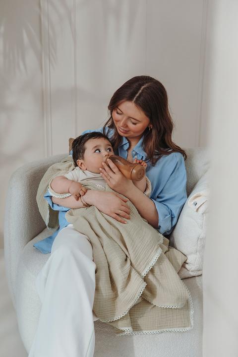 Actual product image Meyco Spitze swaddle (120 cm, 120 cm)