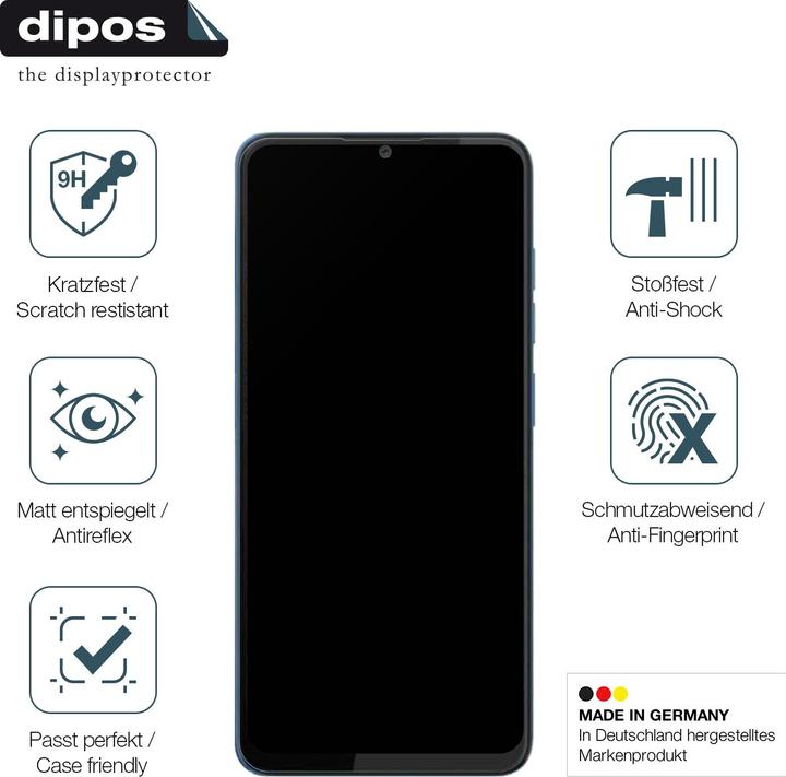Immagine prodotto Dipos Anti-Shock Pellicola Protettiva opaco (1 Pezzo/i, HTC Wildfire)