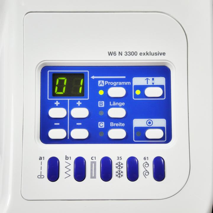 Produktbild W6 Nähmaschine N 3300 Exklusive, Nähen, Patchen, Quilten