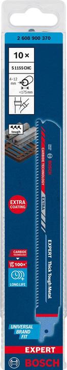 Immagine prodotto Bosch Professional Zubehör Lama per sega alternativa Expert 'Thick Tough Metal' S 1155 CHC, 10 pezzi