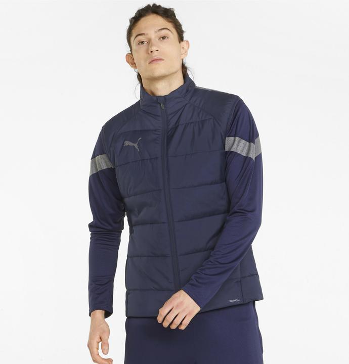 Actual product image Puma Mens TeamLiga Vest Jacket Navy Blue 657968 06 (L) (L)