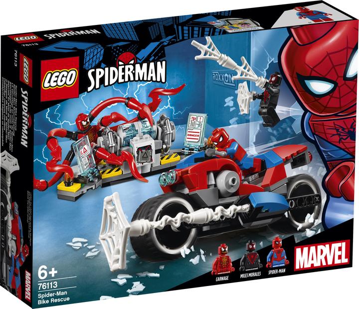 Image du produit LEGO Le sauvetage de la moto Spider-Man (76113, LEGO Marvel)
