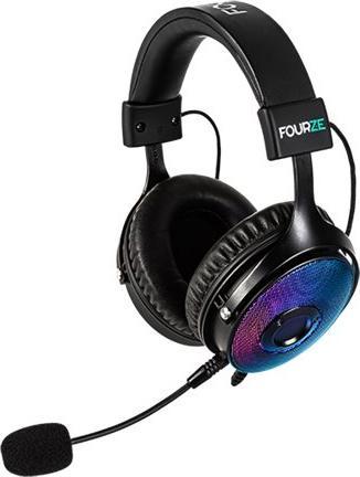 Actual product image Fourze Gaming headset GH350 with RGB lighting, Virtual 7.1 surround sound, USB connection, Black (Cable)