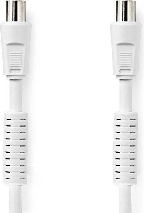 Produktbild Nedis Koaxial Kabel | IEC (Coax) Stecker | IEC (Coax) Buchse | Vernickelt | 120 dB | 75 Ohm | 4-fach (120 dB, Antennenkabel)