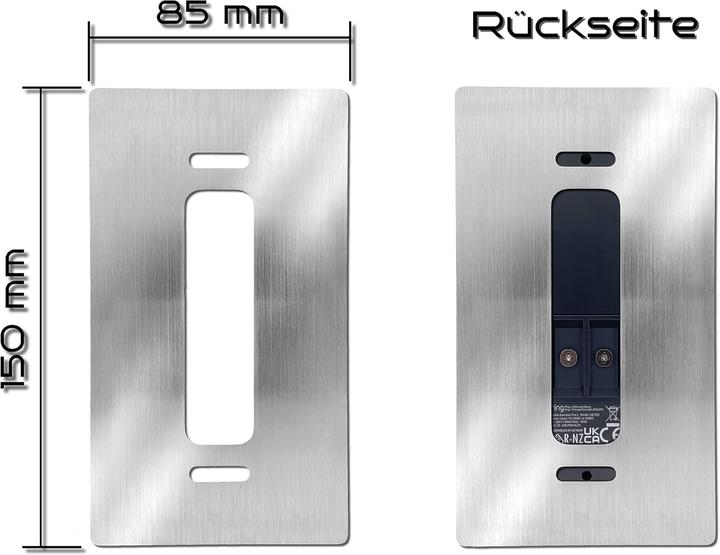 Immagine prodotto Baron Design Edelstahl Blende für Ring Video Doorbell Pro