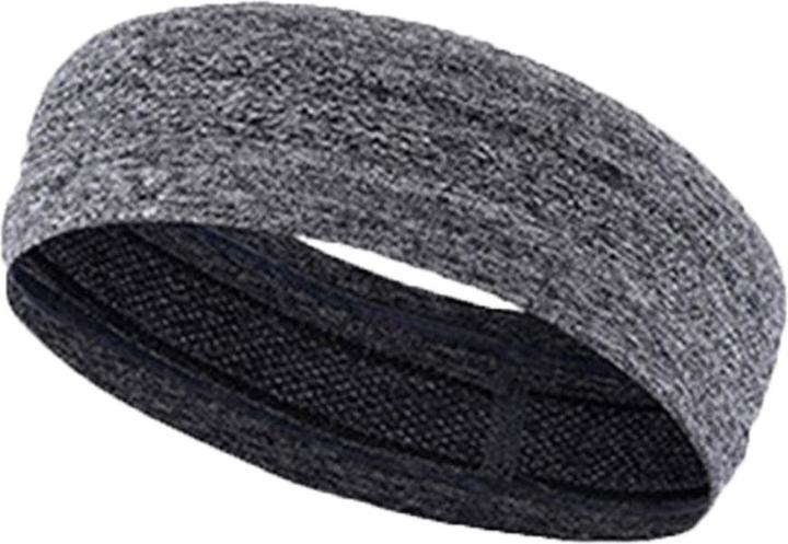 Actual product image Hurtel Gray fabric elastic headband for running fitness