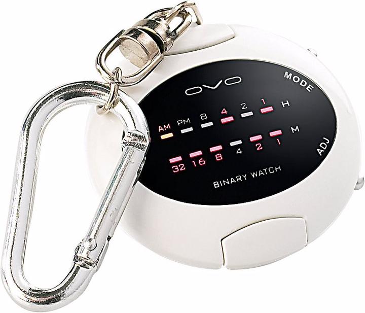 Produktbild Pearl Binär-Taschenuhr mit Schlüsselanhänger (Digitaluhr)