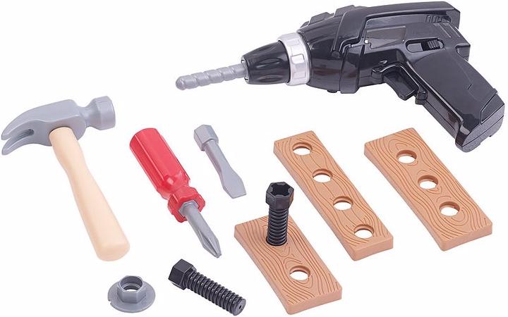 Actual product image Playtastic Kids Tool Case with Battery Drill & Accessories