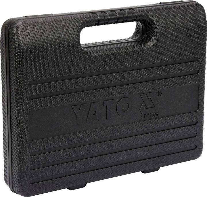 Produktbild Yato Profi Benzin Druckprüfer Set 9 TLG, mit Manometer 0-100 psi / 0-7 Bar, Flexible Ablaufschläuche