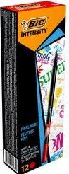 Actual product image Bic fineliner Intensity Felt-tip pen Fine Red 12 piece(s) (Red, 12 x)