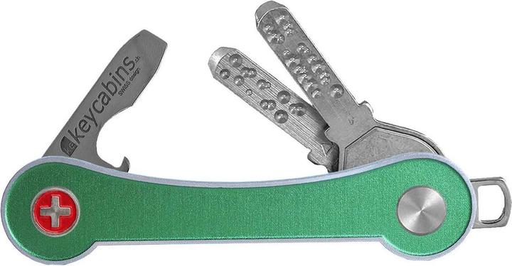 Keycabins Schlüsselorganisator KCAFS1.5 Aluminium frame S1 green