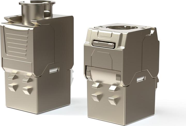 Produktbild Digitus CAT6A Kurz Keystone Jack, geschirmt, werkzeugfreie Montage (Keystone Modul)