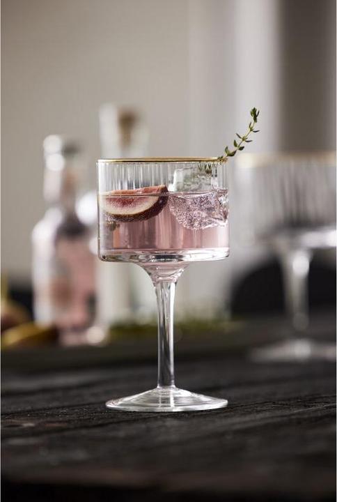 Produktbild Lyngby 32 cl - Glas - Klar m. guldkant (4.50 dl, 4 x, Gin Gläser)