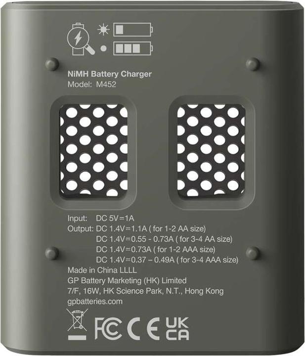 Actual product image GP Batteries M452 (1 pcs., 2600 mAh, Rechargeable battery)