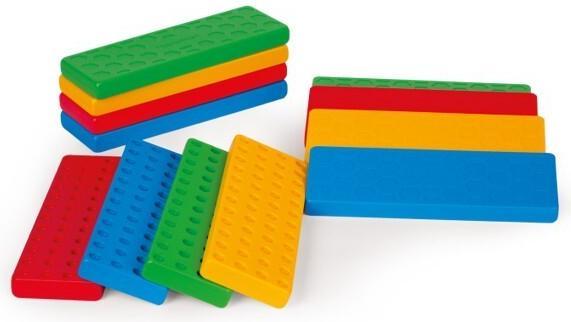 Actual product image Marioinex Bricks Junior Plattform 12 Stück + 16 Blöcke