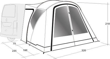 Image du produit Outwell Lakecrest (Auvent, 11.40 kg, 1 personne)
