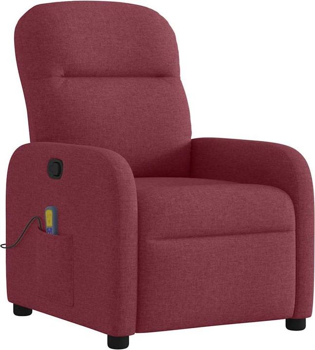 Actual product image VidaXL Massage chair wine red fabric