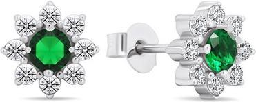 Immagine prodotto Brilio Argento - Orecchini in argento con fiori di zirconia cubica EA577WG