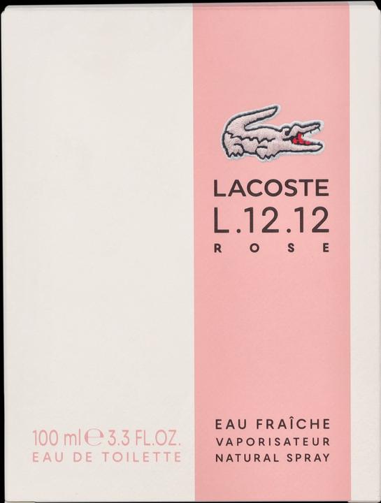 Actual product image Lacoste L.12.12 Rose Eau Fraiche 100 ml (Eau fraîche, 100 ml)