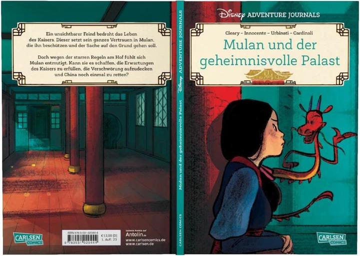 Image du produit Disney Adventure Journals: Mulan und der geheimnisvolle Palast (Allemand, Rhona Cleary, Gaia Cardinali, Ilaria Urbinati, Walt Disney, 2023)