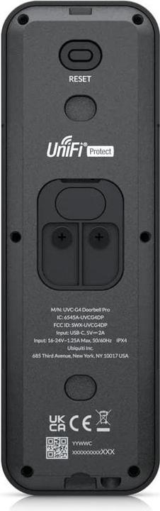 Actual product image Ubiquiti UVC-G4 Doorbell Pro (Wi-Fi)
