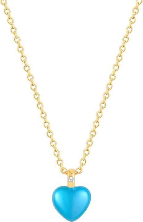 Immagine prodotto Glanzstücke München Collana da donna con cuore in argento - 35928 (Argento, 40 - 45 cm)