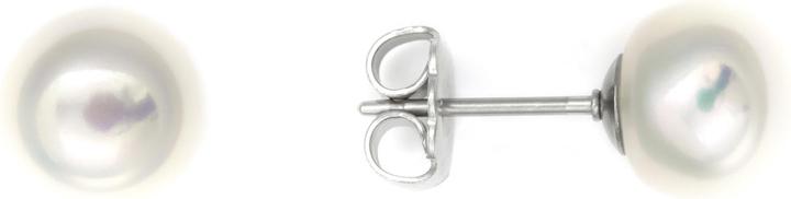 Heideman Perlohrstecker 8mm silberfarbend poliert (100% Edelstahl)
