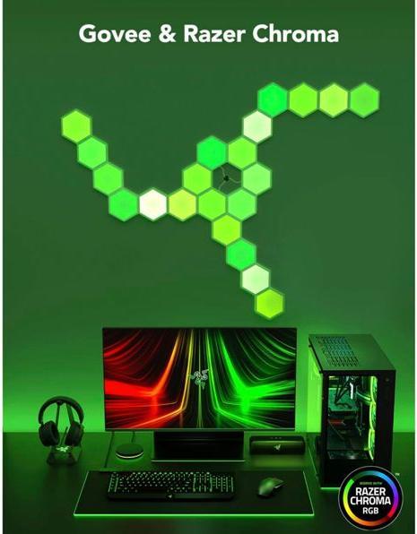 Actual product image Govee Glide Hexa Light Panels (458 lm)
