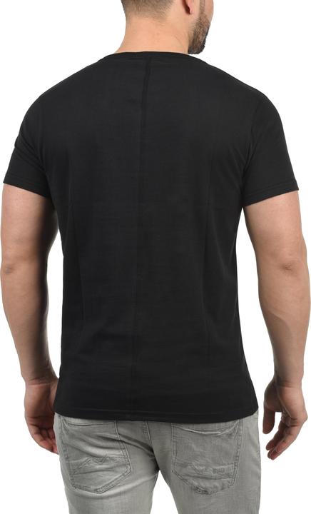 Actual product image Solid Dorian Men's T-Shirt Short Sleeve Shirt Tee With Grandad-Neck (M)