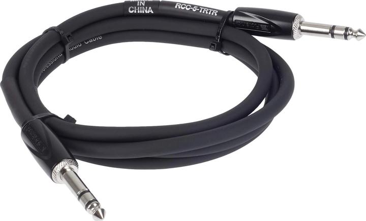 Roland RCC-5-TRTR Audio Cable 1.5 m 6.35mm TRS Black (1.50 m, 6.3mm jack)