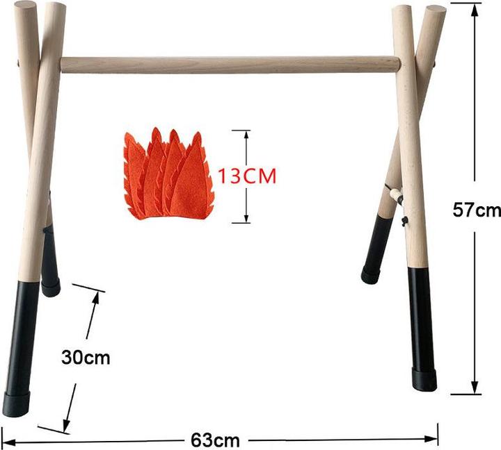 Image du produit Nelaroom Gymnase en bois pour bébé - Cactus Tipi