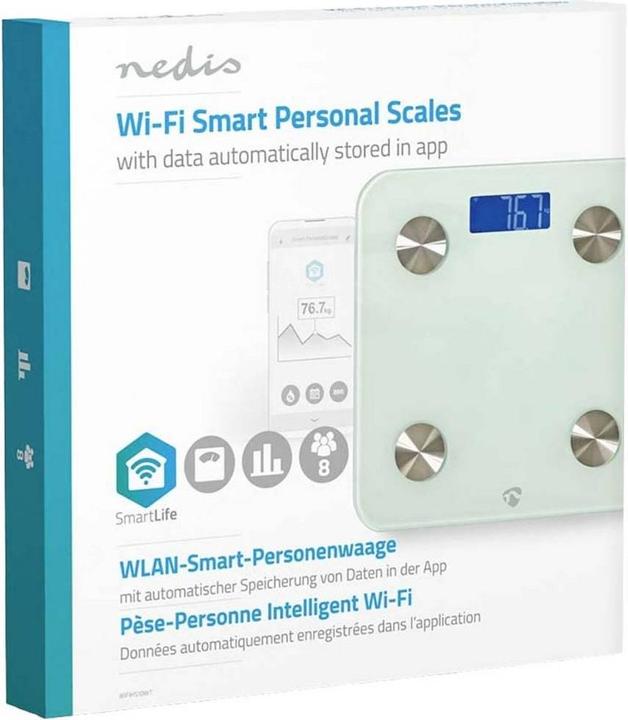 Actual product image Nedis Smart personal scale (180 kg)