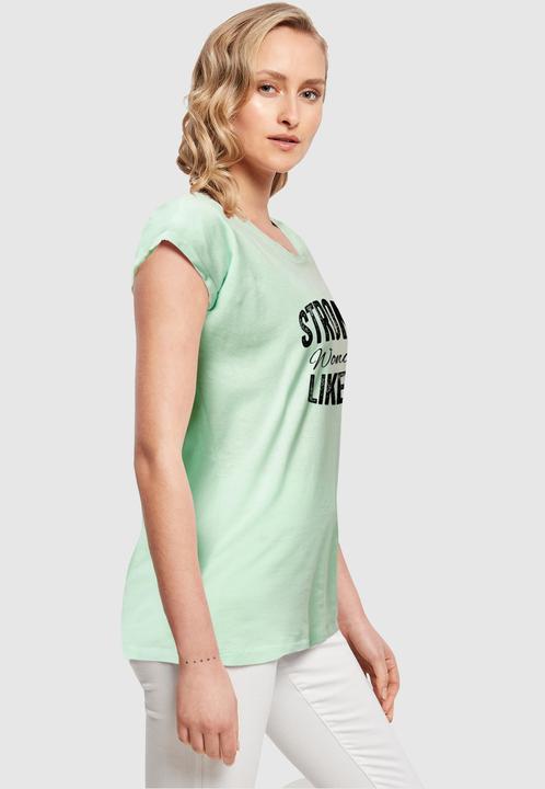 Actual product image Merchcode Ladies WD - Strong Like A Woman Extended Shoulder Tee - 113565 (S)